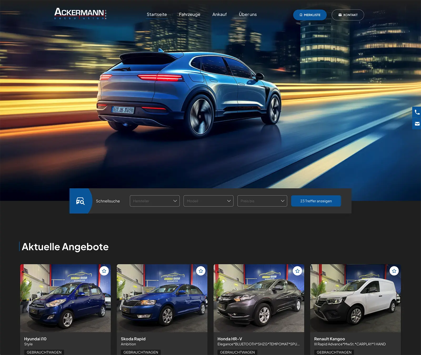 Demo-Seite: Dunkles Design Demo-Seite: Dunkles Design